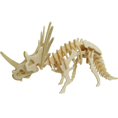 Solid Wooden Dinosaur Model