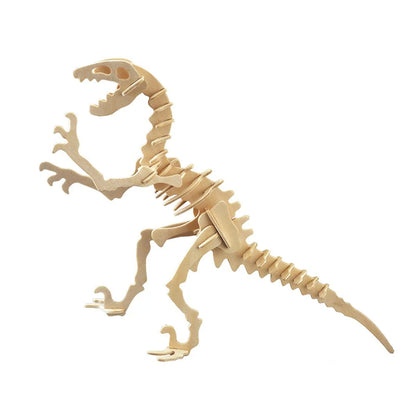 Solid Wooden Dinosaur Model