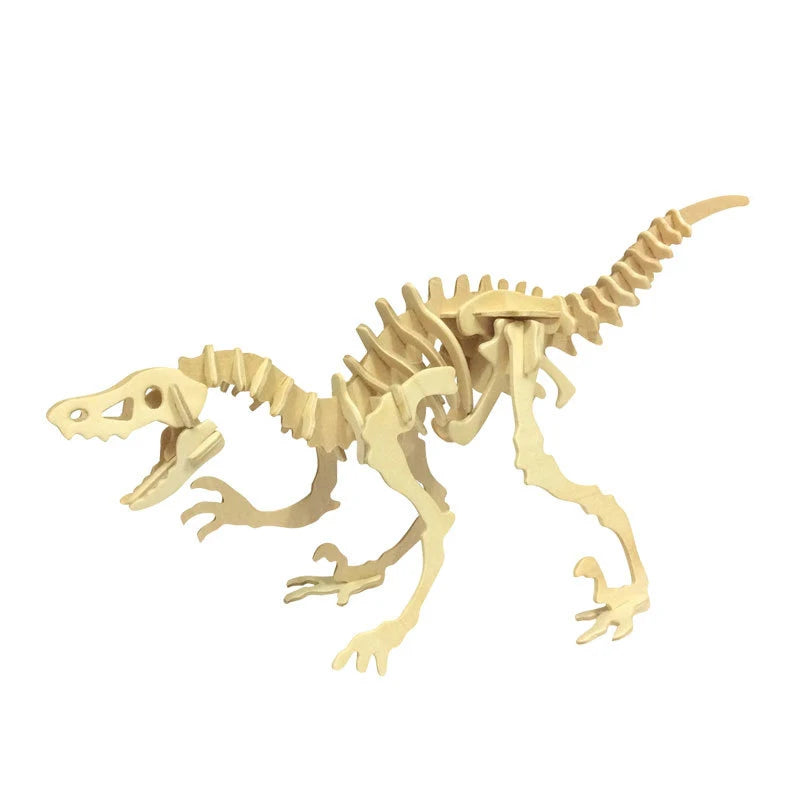 Solid Wooden Dinosaur Model