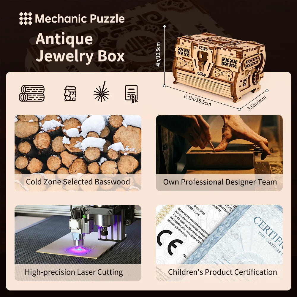 Jewelry Box 3D Wooden Puzzle