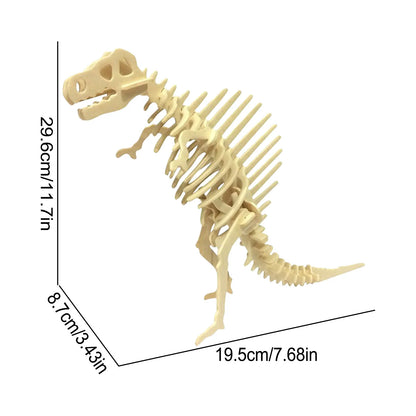 Solid Wooden Dinosaur Model