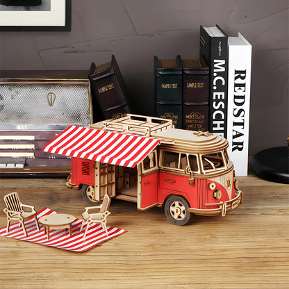 3D Wooden Bus Puzzle