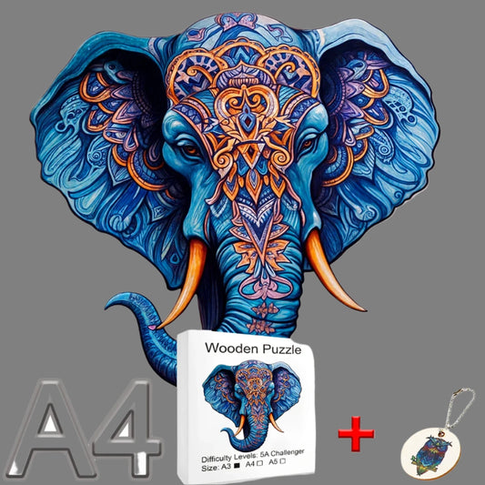 Wooden Puzzle Elephant