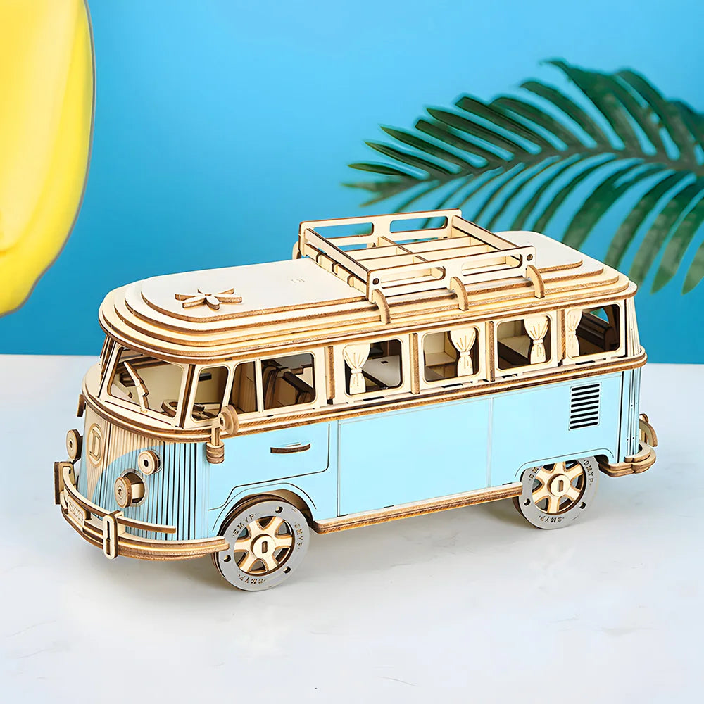 3D Wooden Bus Puzzle